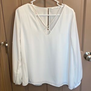 White long sleeve blouse